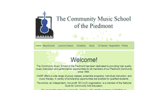 Desktop Screenshot of piedmontmusic.org